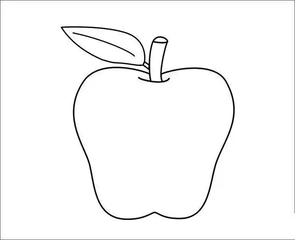 苹果简笔画大全