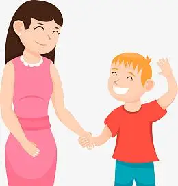 母亲节妈妈和儿子