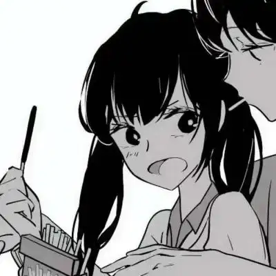 抖音火的黑白情头 高清最近超火的黑白动漫情头图片_情侣头像_美头网