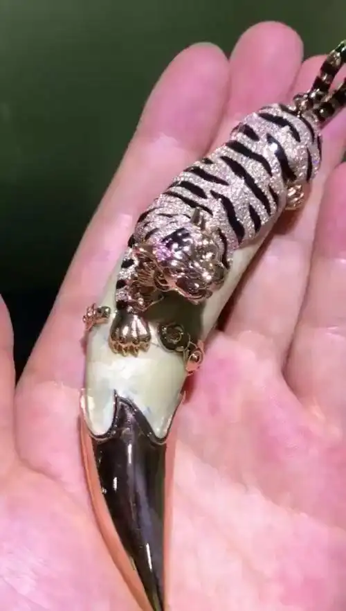 来个狠货,大虎牙3d效果,实心金80多克[色]8.8万,土豪来来来