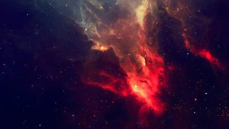 深蓝色的天空高清桌面壁纸