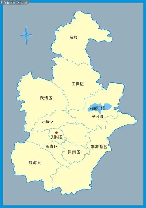 天津市矢量图