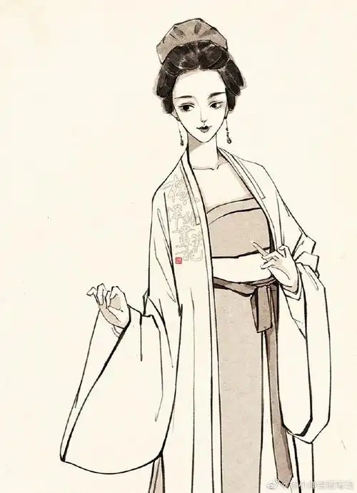 绘画##国风##古风美人##古风插画##这就是中国风##汉服日常