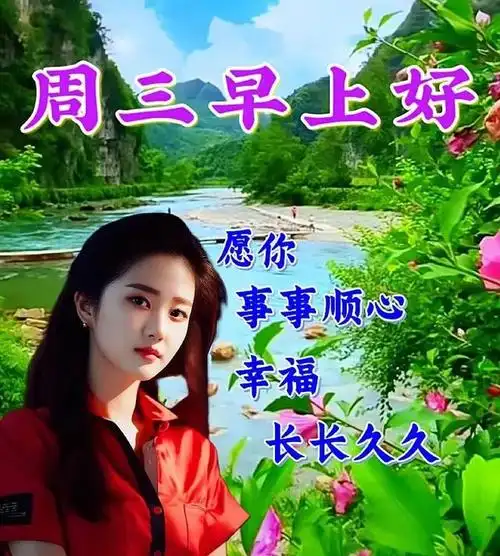7月5日周三早上好,漂亮图片带字祝福语短句