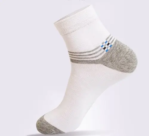 6双芙企棉袜春秋冬季纯棉中筒商务全棉袜子酒店办公商务袜子包邮