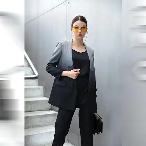 千鸟格气质显瘦小西装 女 商务时尚 拉蒂赛秋冬新款 - 女装/女士精品