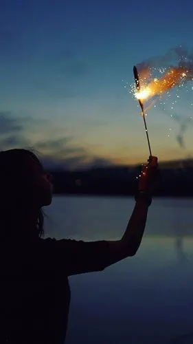 小清新 安静 烟火 傍晚 高清壁纸