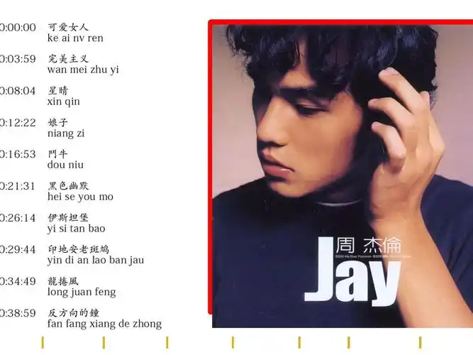 1. 周杰伦 杰伦 (2000专辑)