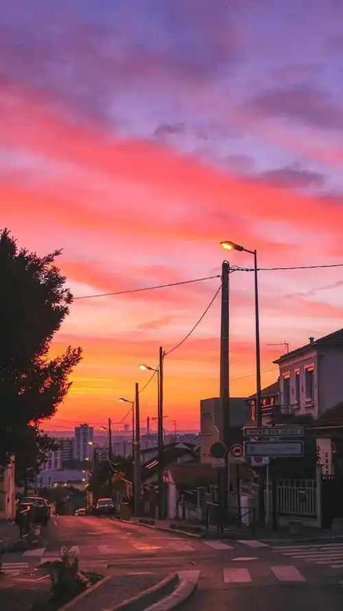 壁纸闲来与你立黄昏灶前笑问粥可温