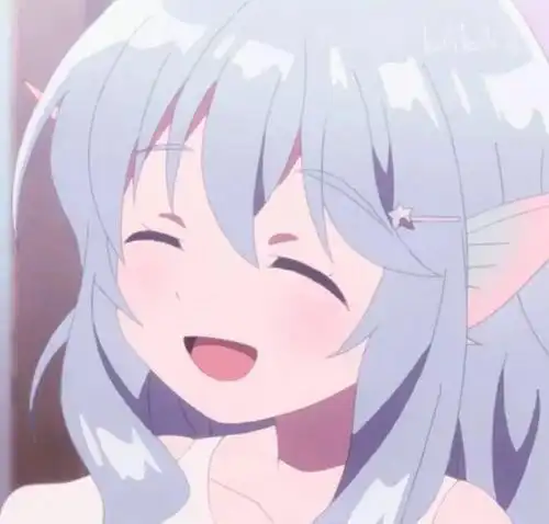 微笑女生动漫头像