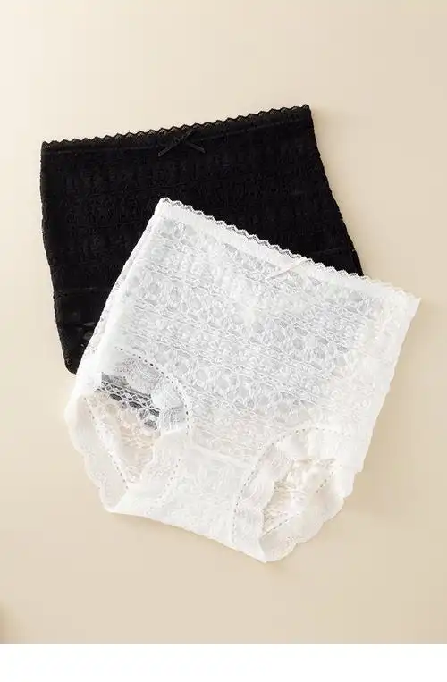 纯棉裆薄款透气轻柔大码高腰收腹三角裤裤头女短裤粉紫均码90150斤