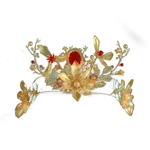 中式秀禾头饰新娘2022新款宫廷风皇后凤冠奢华大气前后冠古装配饰