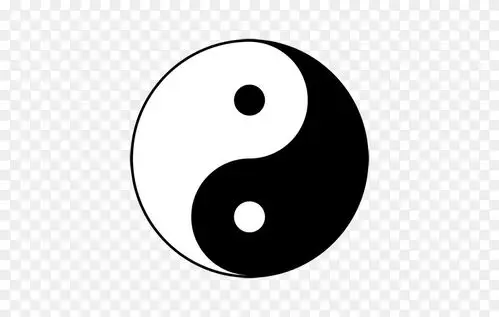 阴阳太极图易经象征哲学符号