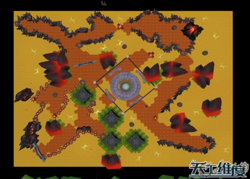 一张防守图地图地形研究魔兽争霸模型,魔兽模型下载,天工维度,魔兽