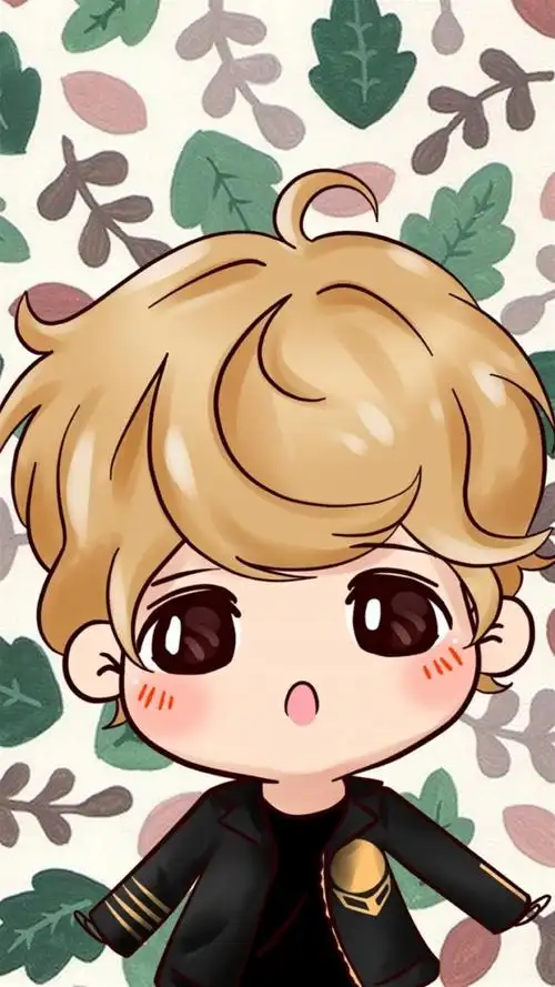 鹿晗可爱q版手绘