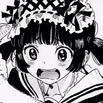 动漫头像二次元黑白