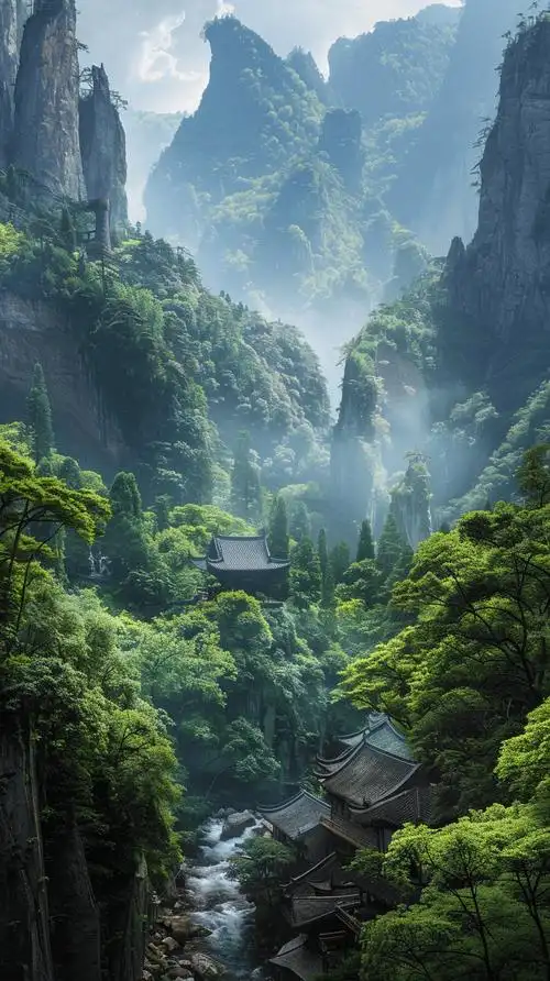 ai手机壁纸将我们带入那美妙的山水之间