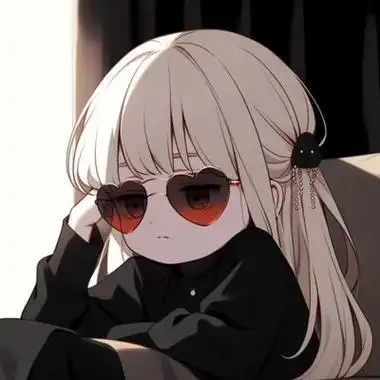 戴墨镜卡通动漫女孩头像,可爱帅气高冷霸气十足