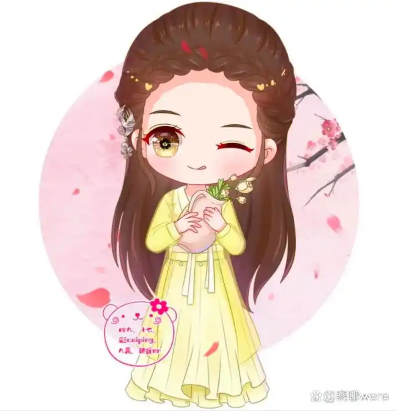 赵丽颖古风q版萌图