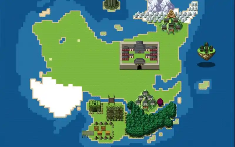 rpgmakermv: 无限图层ps制作大地图精致版(画地图画死了)