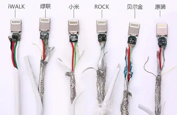 iphone数据线暴力拆解,12款苹果数据线深度测评