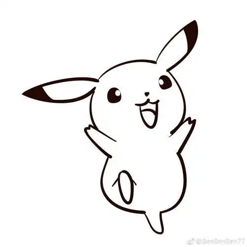 皮卡丘简笔画最萌皮卡丘简笔画最萌图片