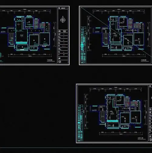 cad代画施工图效果图
