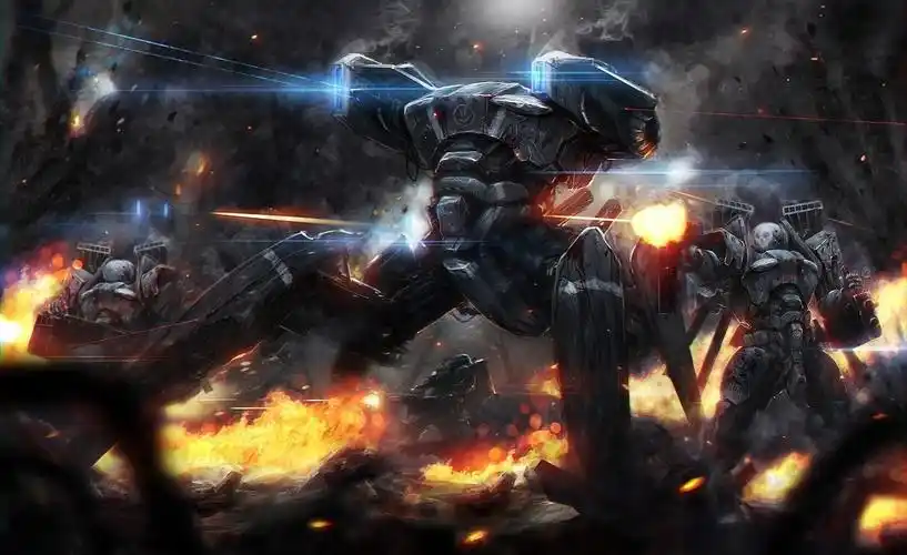 机甲在战斗壁纸