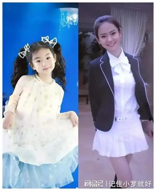 这两位网友说的太对了,lucky确实是小的时候像戚薇,现在却越来越像李