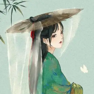 动漫古风少女汉服图片头像高清手绘的古风女头二次元图片