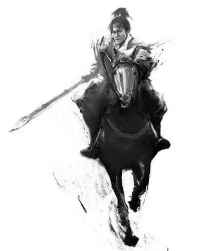 上联横刀立马将军怒