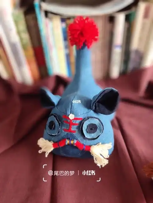 最后一次小的图纸放大再来个加大版的.#我的手工日常  #布老虎