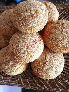 山东泰安莱芜烧饼手工油酥烧饼芝麻烧饼传统单县特产8个/份包邮