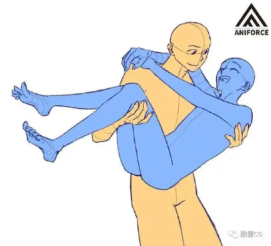 绘画参考丨cp感满满的双人动态姿势素材分享 - 知乎