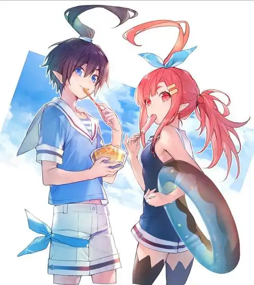 双人全身立绘 - 米画师