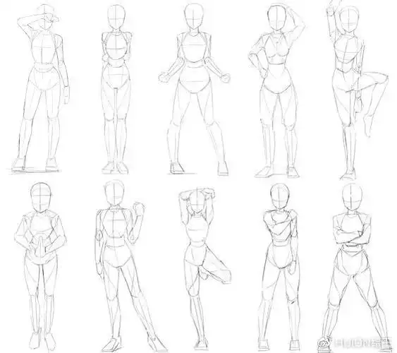 人体结构,动态怎么画?