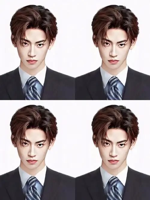 终于把小鬼的一寸照打印出来啦