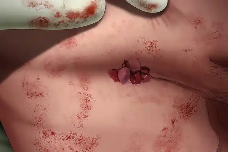 痔疮手术后的伤口图片