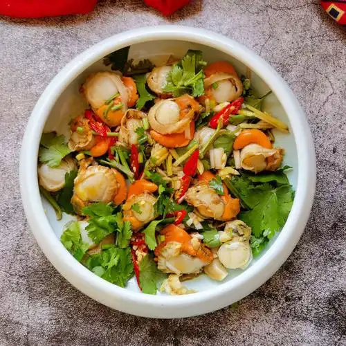 香菜拌扇贝肉的做法_香菜拌扇贝肉怎么做_一溪月的菜谱_美食天下