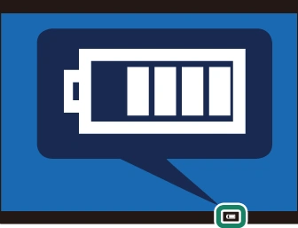 电池电量的显示如下