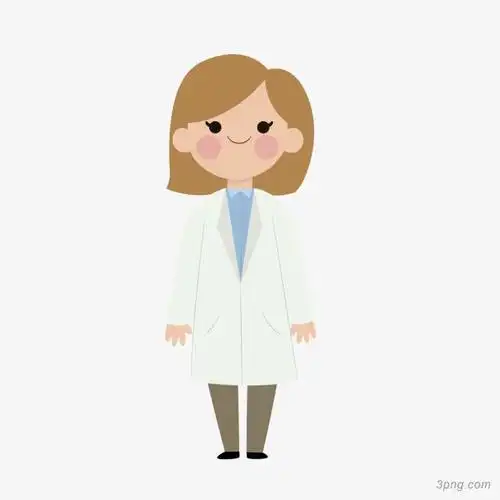 短发女医生卡通人物