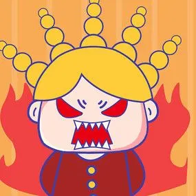 火冒三丈的猪猪女孩表情包