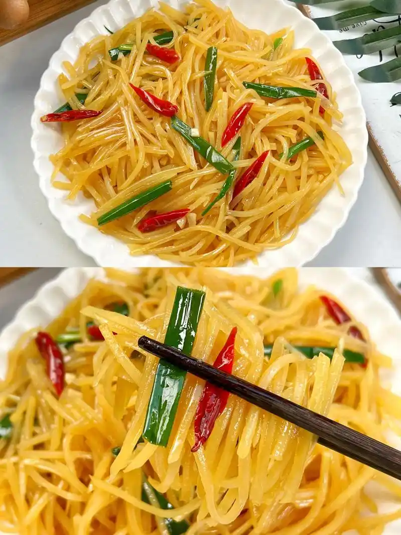 酸辣土豆丝yyds!简单又美味!家常菜大人小孩都爱吃!喜欢赶 - 抖音