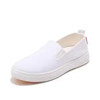 鞋靴>时尚女鞋>单鞋>htqhnr>htqhnr护士鞋女冬季2022年夏季白色平底软