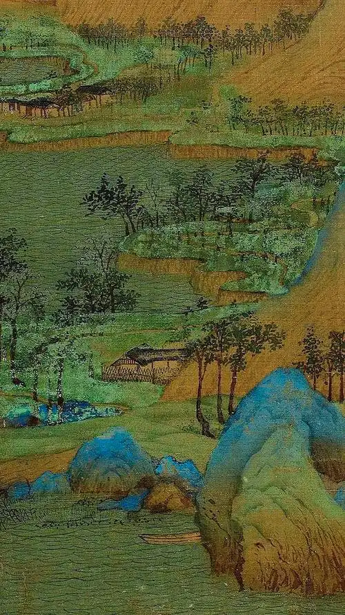 北宋 王希孟《千里江山图》(局部)