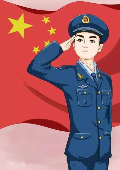 军人和国旗可以做壁纸or头像哦拿去不谢