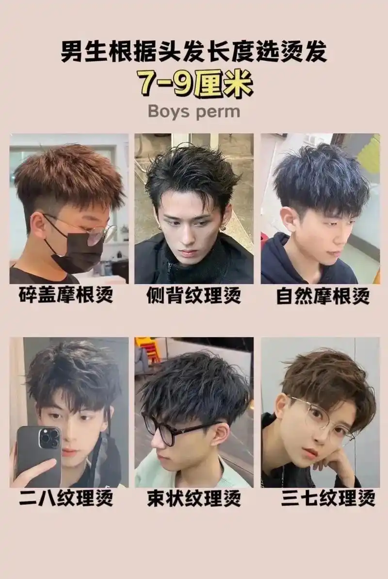 男生春节烫发发型推荐