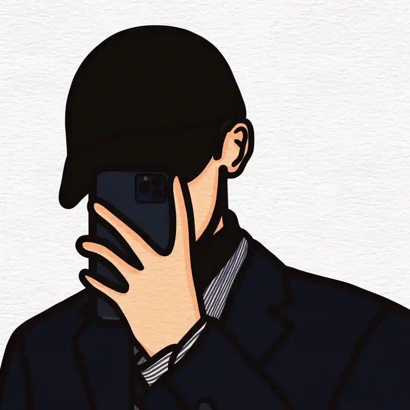 "一起逃走吧" #男生头像 #手绘头像 - 抖音