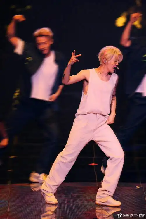 鹿晗北京演唱会舞台照##鹿晗舞台在发光