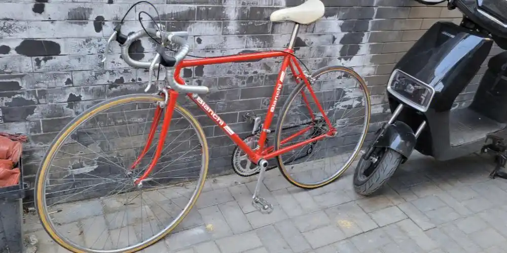 1987bianchirekord838钢架公路车